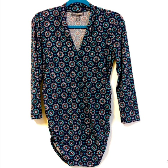 A Pea In The Pod Maternity Blouse, Geometric, Floral, Print, Small 🤰 - Picture 6 of 11